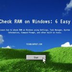 How to Check RAM on Windows