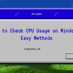 How to Check CPU Usage on Windows